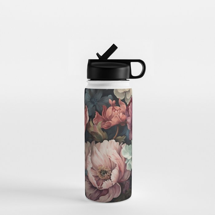 Regency Vibe Floral Opulence Moody Garden Water Bottle Gallery Image 1