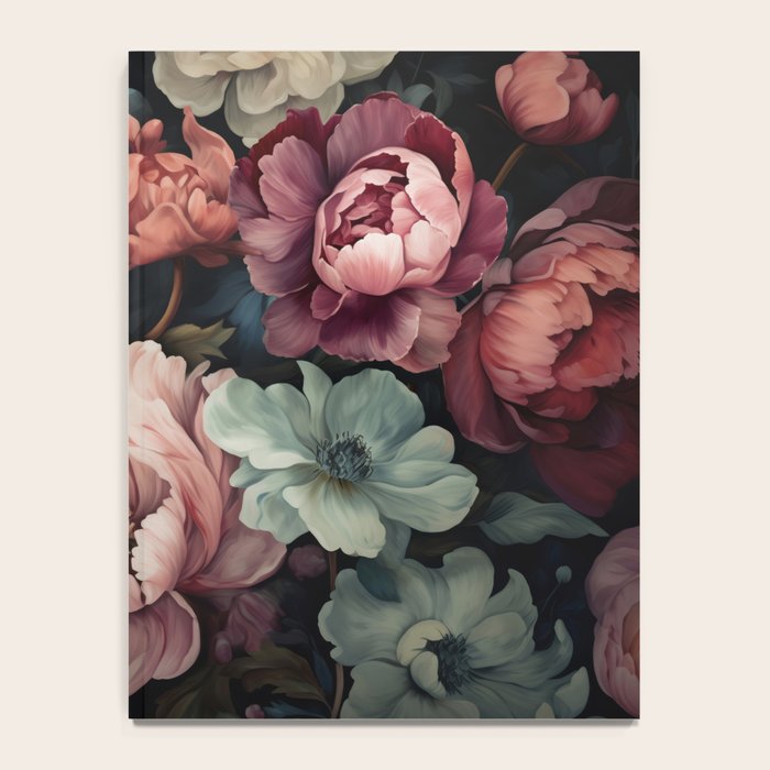 Regency Vibe Floral Opulence Moody Garden Notebook Gallery Image 4