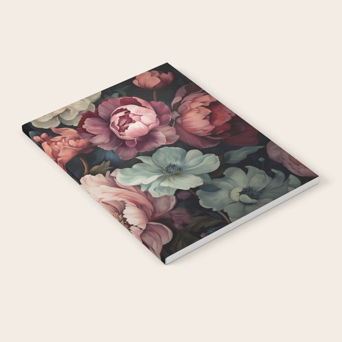 Regency Vibe Floral Opulence Moody Garden Notebook Gallery Image 2