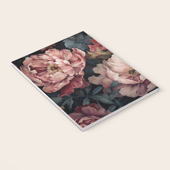 Regency Vibe Floral Opulence Moody Garden Notebook Gallery Image 3