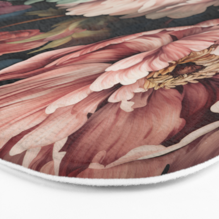 Regency Vibe Floral Opulence Moody Garden Bath Mat Gallery Image 3