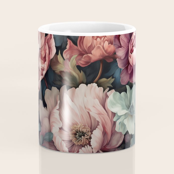 Regency Vibe Floral Opulence Moody Garden Coffee Mug Gallery Image 4