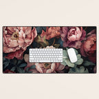 Regency Vibe Floral Opulence Moody Garden Desk Mat Gallery Image 1