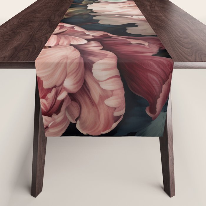Regency Vibe Floral Opulence Moody Garden Table Runner Gallery Image 1