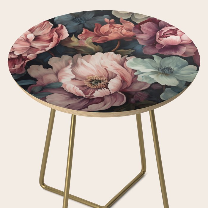 Regency Vibe Floral Opulence Moody Garden Side Table Gallery Image 2