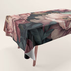 Regency Vibe Floral Opulence Moody Garden Tablecloth Gallery Image 1