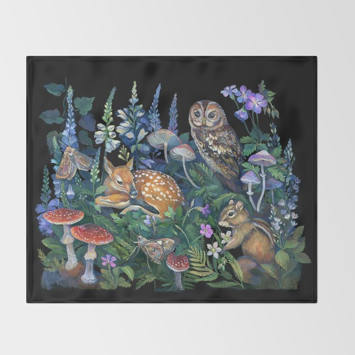 Enchanted Forest Throw Blanket Gallery Image 2
