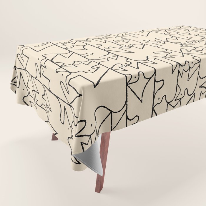 Linear Flock No. 1 Tablecloth Gallery Image 1