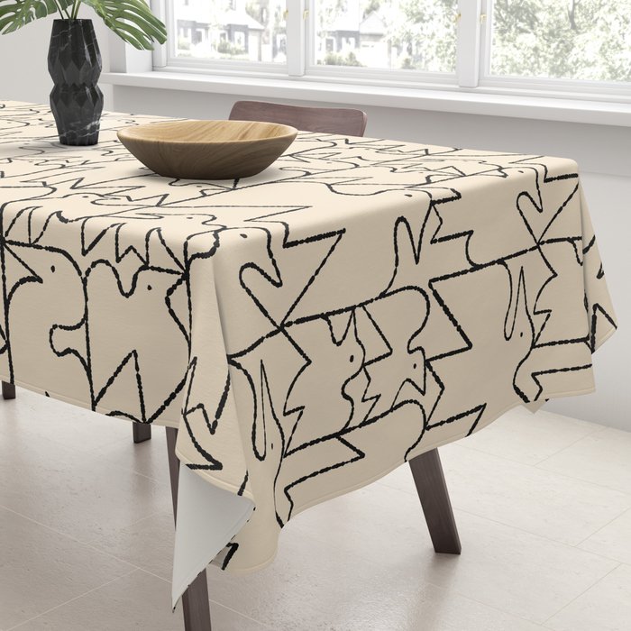 Linear Flock No. 1 Tablecloth Gallery Image 3