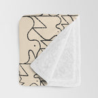 Linear Flock No. 1 Throw Blanket Gallery Image 3