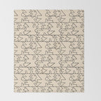 Linear Flock No. 1 Throw Blanket Gallery Image 2