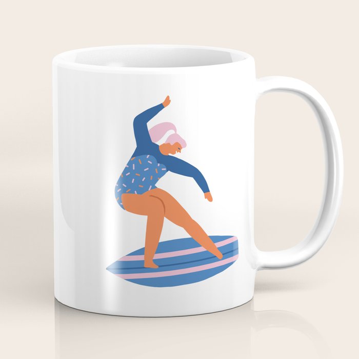 Surf girl Coffee Mug Gallery Image 1