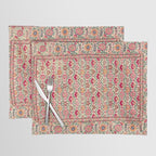 Vintage India Embroidered Textile, 17th Century Placemat Gallery Image 1