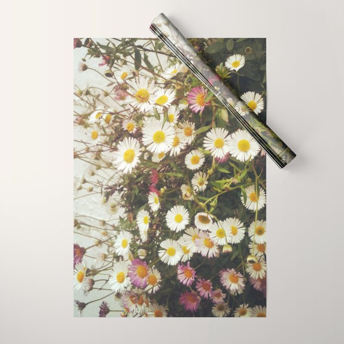 Wall of Daisies Wrapping Paper Gallery Image 1