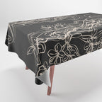 Minimal Floral Jellyfishes 2 Tablecloth Gallery Image 1