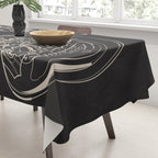 Minimal Floral Jellyfishes 2 Tablecloth Gallery Image 3