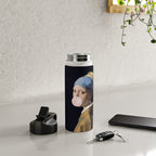 Girl with Pearl Earing Blowing Gum Water Bottle Gallery Image 4