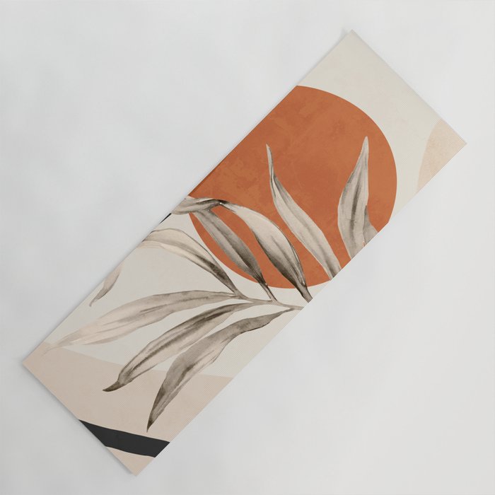 Abstract Art Tropical Leaves 133 Yoga Mat Gallery Image 1