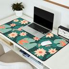 Pastel frogs and waterlilies - Magical Forest Desk Mat Gallery Image 2