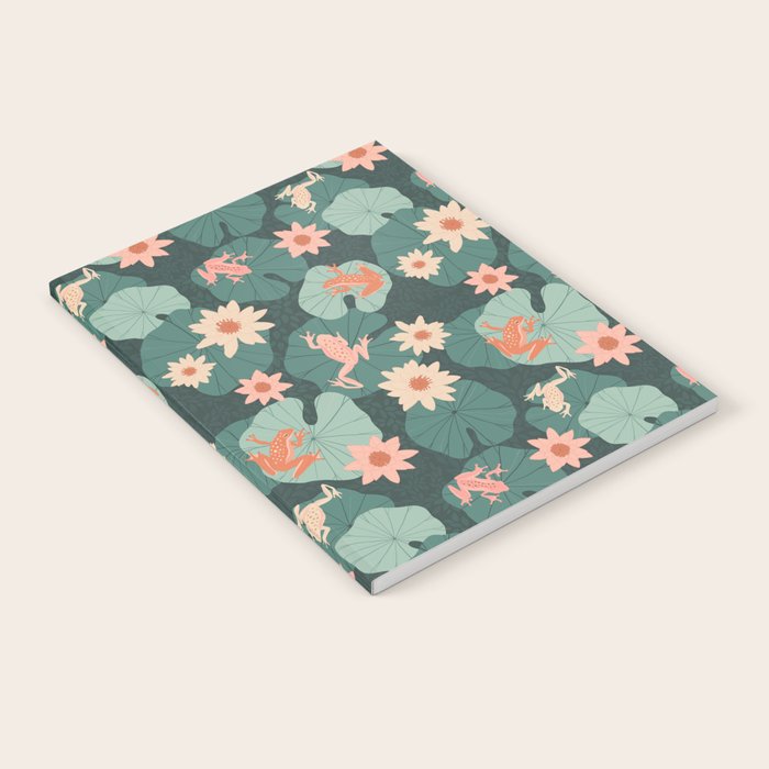 Pastel frogs and waterlilies - Magical Forest Notebook Gallery Image 2