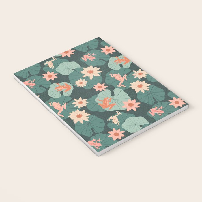 Pastel frogs and waterlilies - Magical Forest Notebook Gallery Image 3