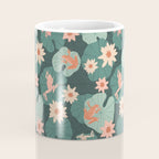 Pastel frogs and waterlilies - Magical Forest Coffee Mug Gallery Image 4