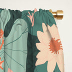 Pastel frogs and waterlilies - Magical Forest Window Curtain Gallery Image 2