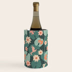 Pastel frogs and waterlilies - Magical Forest Wine Chiller Gallery Image 3