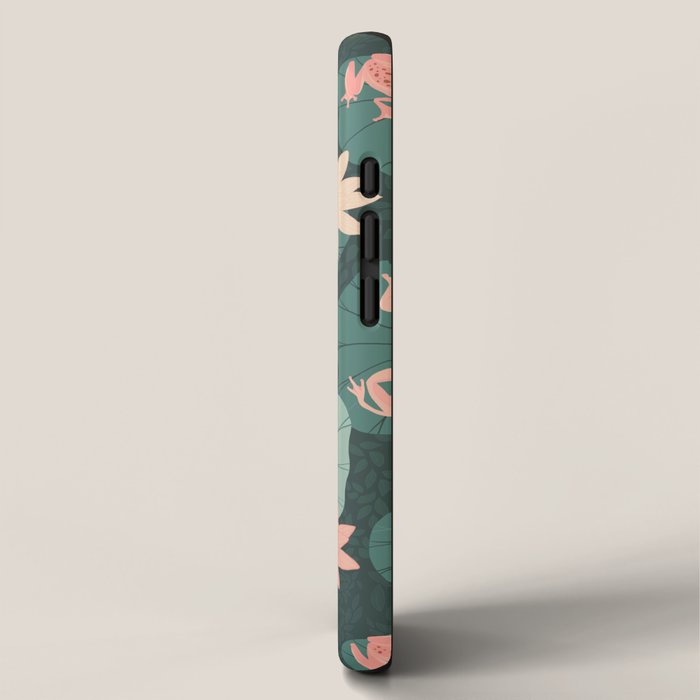 Pastel frogs and waterlilies - Magical Forest iPhone Case Gallery Image 2