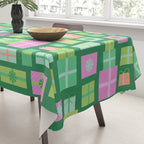 Retro Christmas Presents - Multi on Green Tablecloth Gallery Image 3