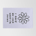 No Idea Daisy in Lilac Rug Gallery Image 2