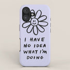 No Idea Daisy in Lilac iPhone Case Gallery Image 1