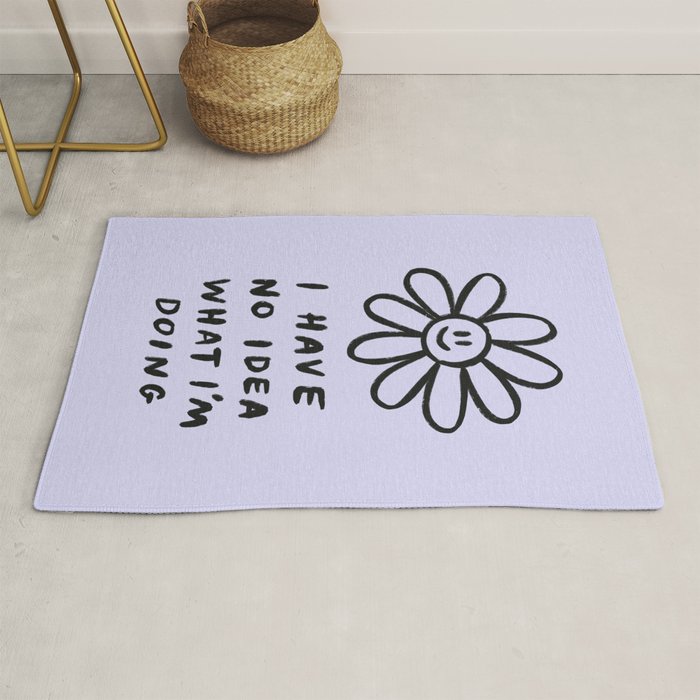 No Idea Daisy in Lilac Rug Gallery Image 1