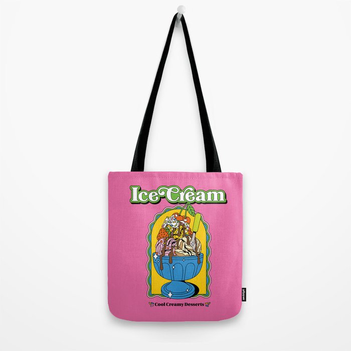 Vintage style Ice Cream Tote Bag Gallery Image 2