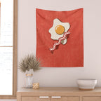 FAST FOOD / Egg and Bacon Wall Tapestry Gallery Image 2