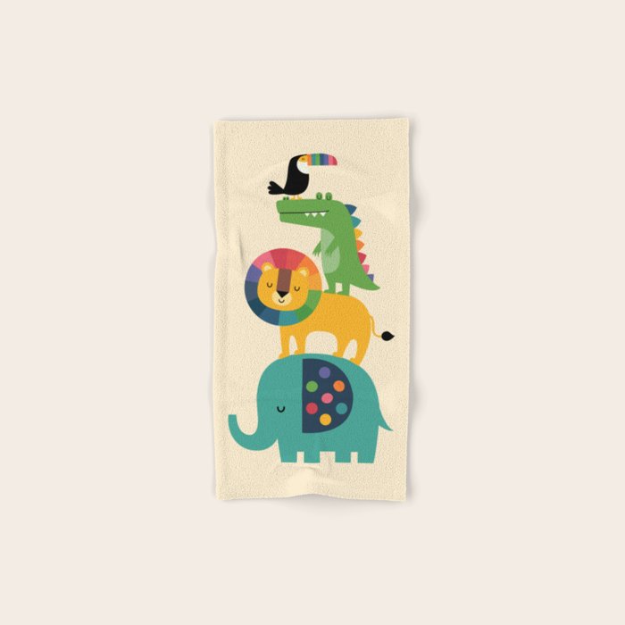 Rainbow Safari Bath Towel Gallery Image 1