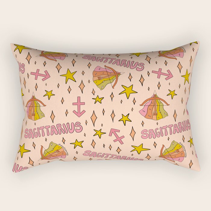 Sagittarius Print Rectangular Pillow Gallery Image 2