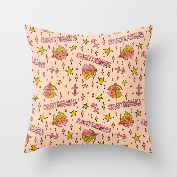 Sagittarius Print Throw Pillow Gallery Image 6