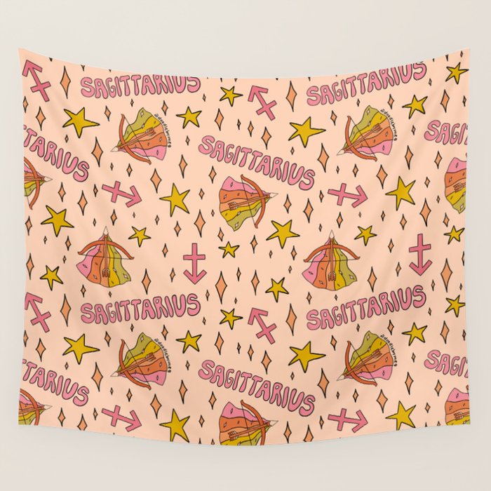 Sagittarius Print Wall Tapestry Gallery Image 4