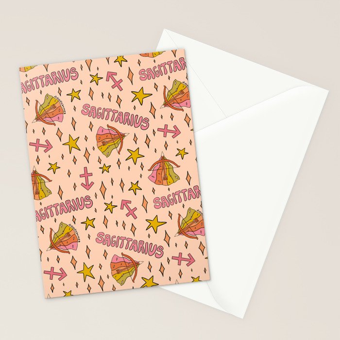 Sagittarius Print Stationery Card Gallery Image 2