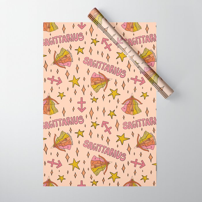 Sagittarius Print Wrapping Paper Gallery Image 1