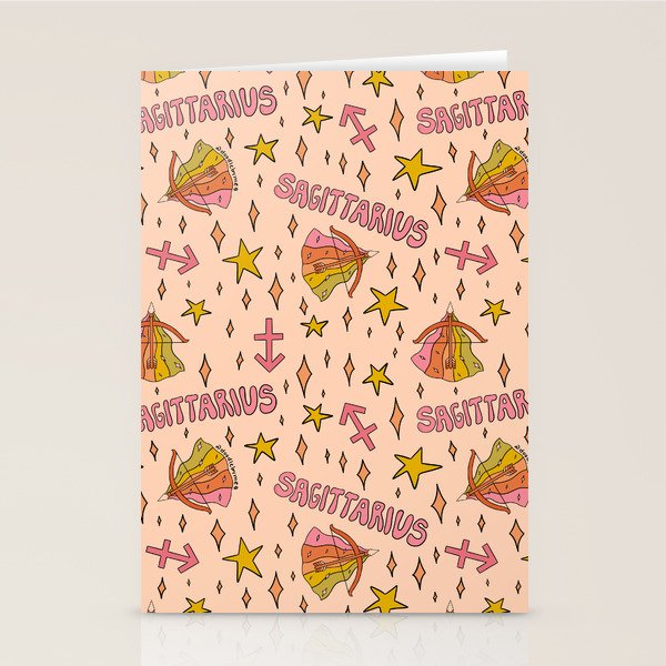 Sagittarius Print Stationery Card Gallery Image 1