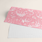 Excavated Dinosaur Fossils in Candy Pink Wrapping Paper Gallery Image 2