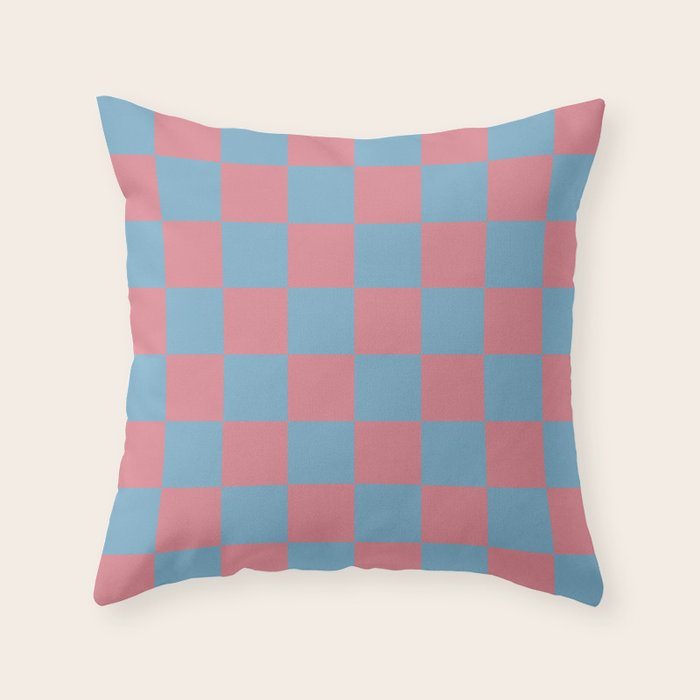 Cool Eclectic Revival Checks Throw Pillow Gallery Image 6