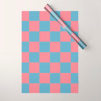 Cool Eclectic Revival Checks Wrapping Paper Gallery Image 1