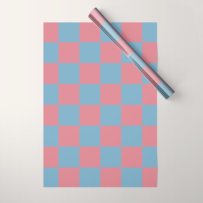 Cool Eclectic Revival Checks Wrapping Paper Gallery Image 1