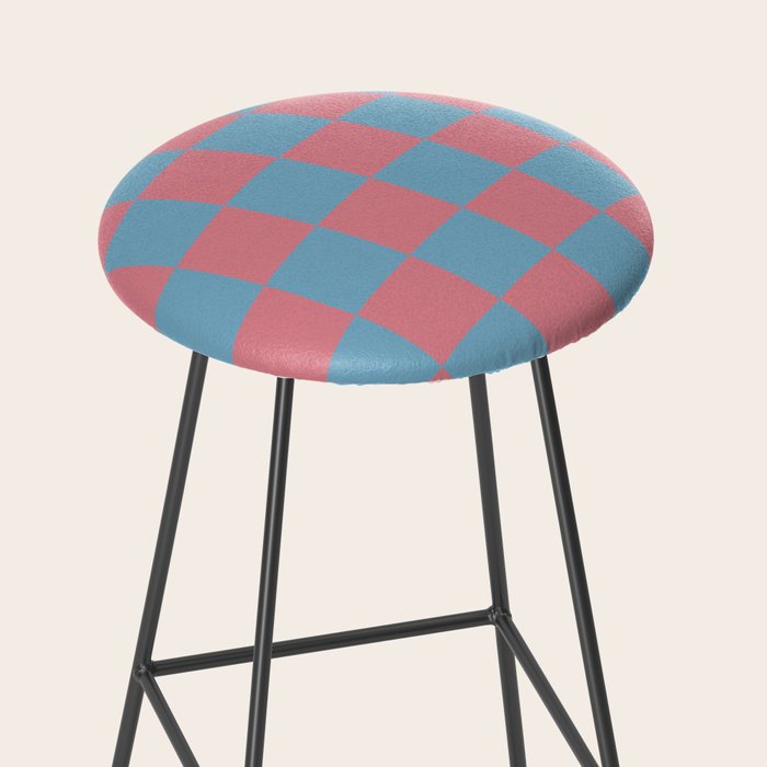 Cool Eclectic Revival Checks Stool Gallery Image 2