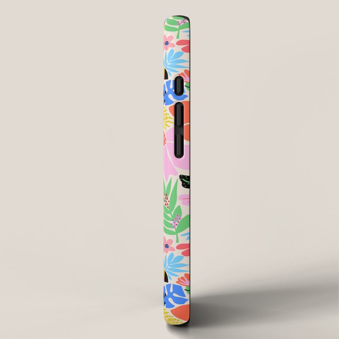 Joyful Jungle Exotic Birds Colorful Pattern iPhone Case Gallery Image 2