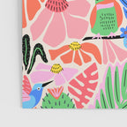 Joyful Jungle Exotic Birds Colorful Pattern Poster Gallery Image 3