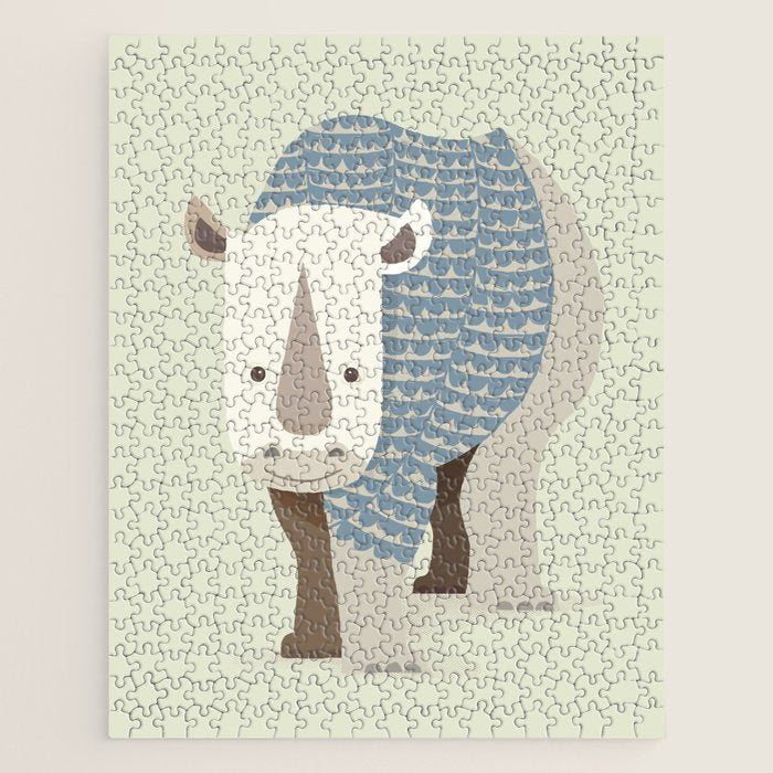 Whimsical Rhinoceros Jigsaw Puzzle Gallery Image 1